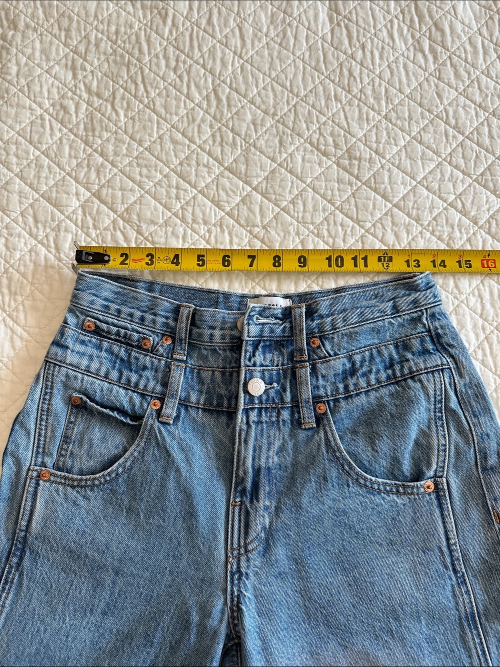 Pistola Wide-Leg Vintage Blue Denim Jeans - Picture 14 of 14